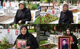Anneler Günü’nde şehitlikte yürek dağlayan buluşma