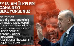 Cumhurbaşkanı Erdoğan’dan İslam ülkelerine Gazze tepkisi