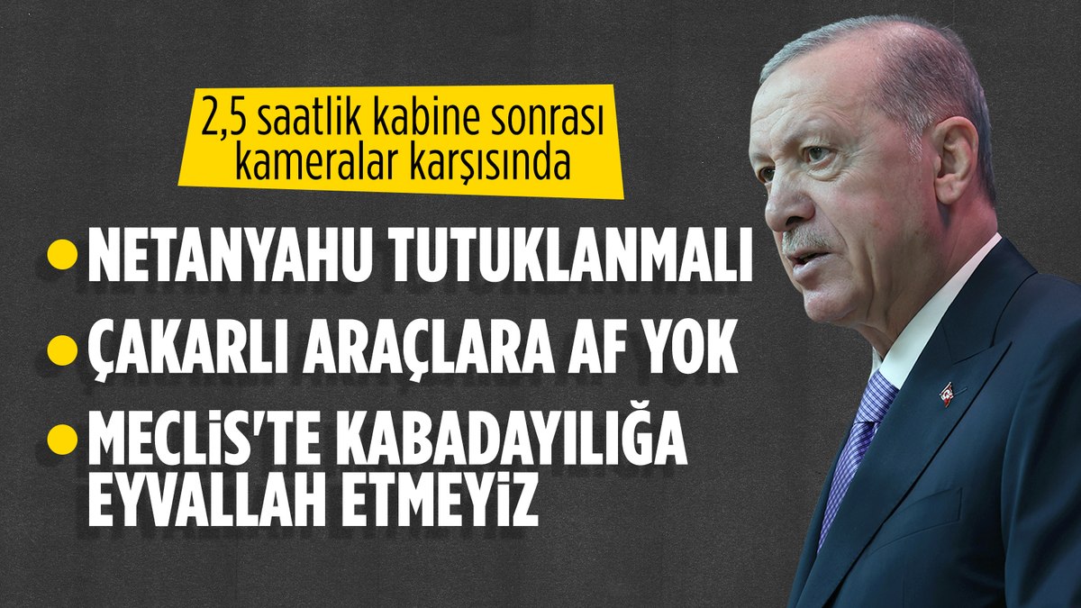 Cumhurbaşkanı Erdoğan’dan kabine sonrası önemli açıklamalar